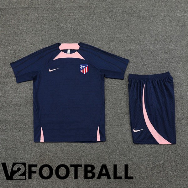 Atletico Madrid Training T Shirt + Shorts Royal Blue 2023/2024