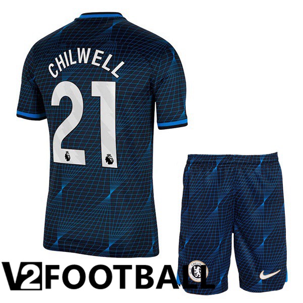 FC Chelsea (Chilwell 21) Kids Soccer Shirt Away Blue 2023/2024