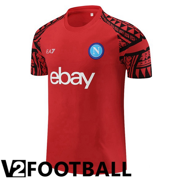 SSC Napoli Training T Shirt Red 2023/2024