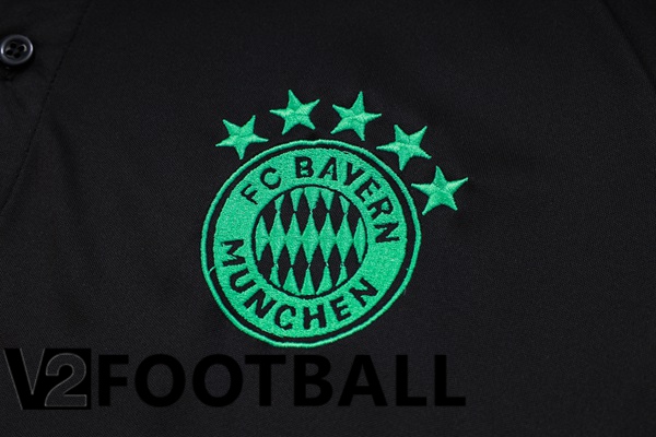 Bayern Munich Soccer Polo + Pants Black 2023/2024