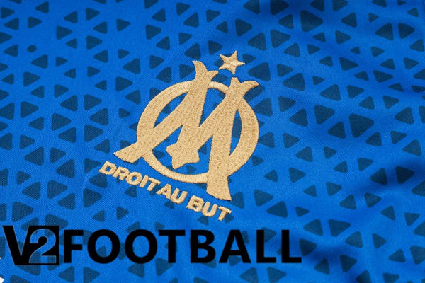 Marseille OM Training T Shirt + Shorts Blue 2023/2024
