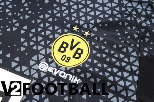 Dortmund BVB Training T Shirt + Shorts Black 2023/2024