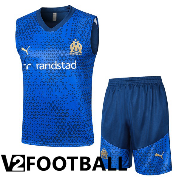 Marseille OM Soccer Vest + Shorts Blue 2023/2024