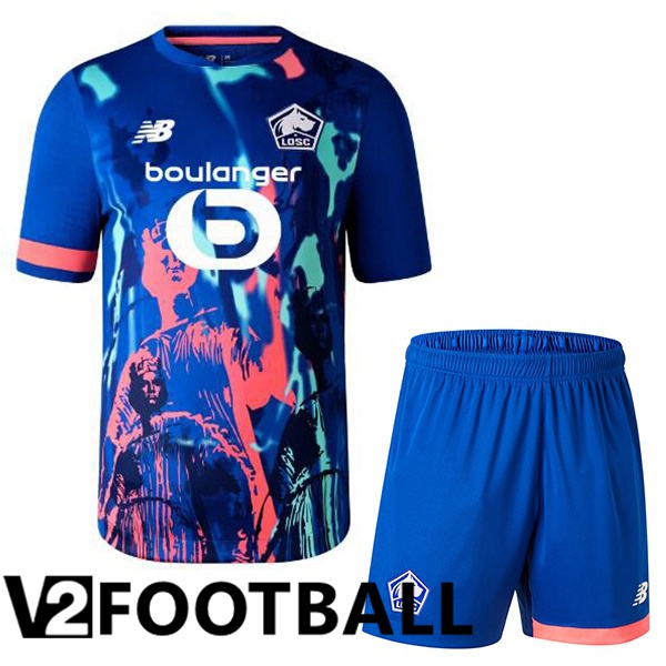 Lille OSC Kids Soccer Shirt Fourth Blue 2023/2024