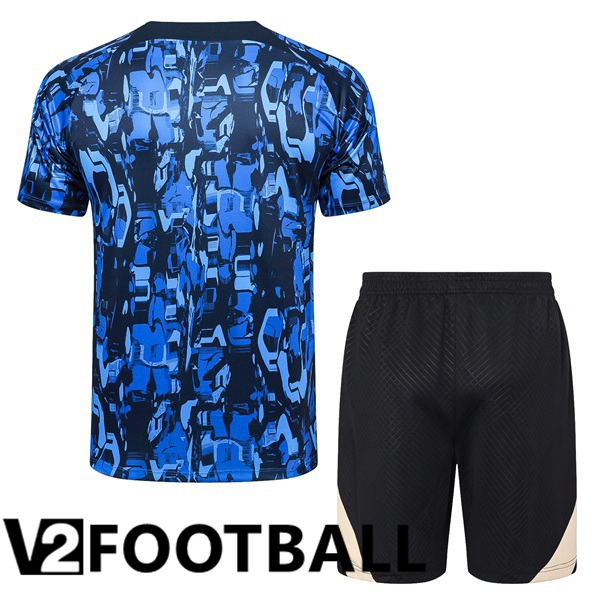 FC Chelsea Training T Shirt + Shorts Blue 2023/2024