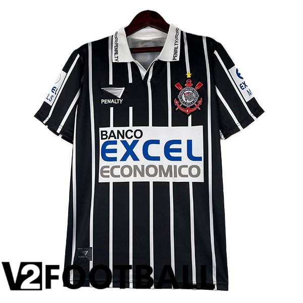 Corinthians Retro Soccer Shirt Away Black 1997
