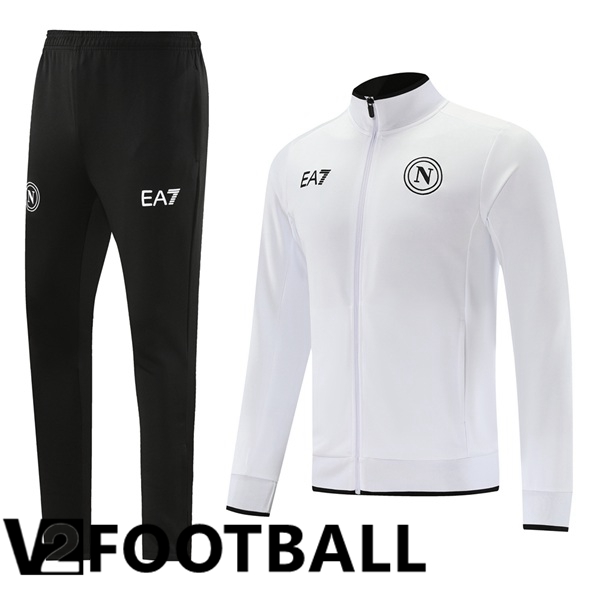 SSC Napoli Training Jacket Suit White 2023/2024