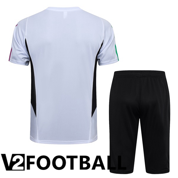 Bayern Munich Training T Shirt + Shorts White 2023/2024