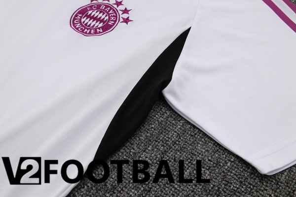 Bayern Munich Training T Shirt + Shorts White 2023/2024