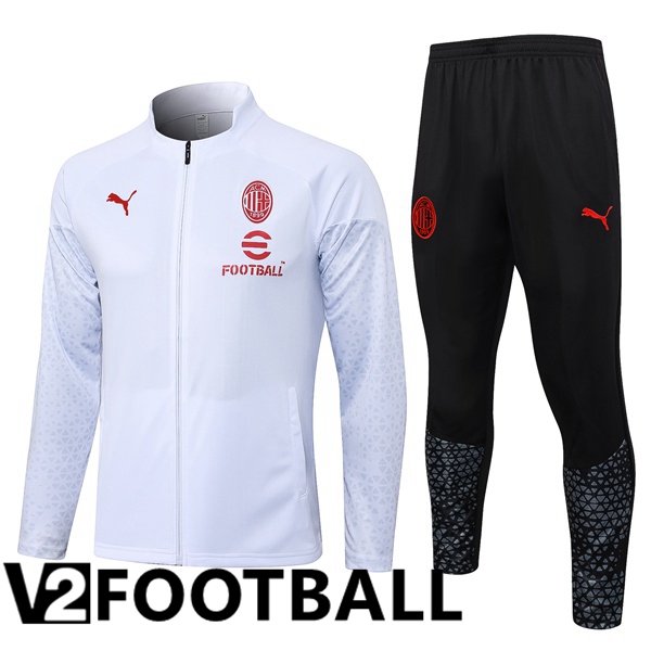 AC Milan Training Jacket Suit White 2023/2024