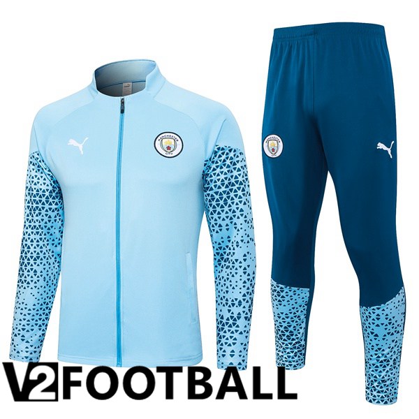 Manchester City Training Jacket Suit Blue 2023/2024