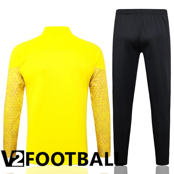 Dortmund BVB Training Jacket Suit Yellow 2023/2024