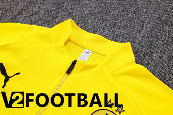 Dortmund BVB Training Jacket Suit Yellow 2023/2024