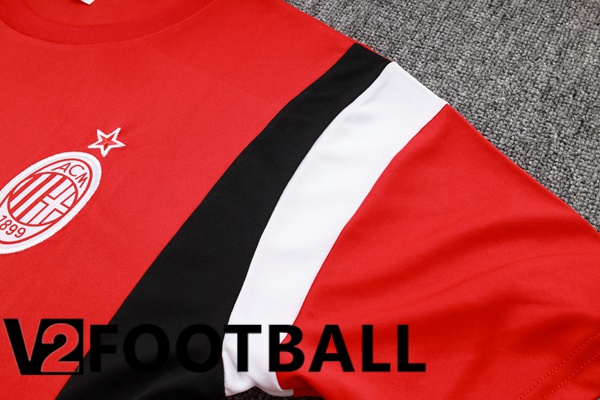 AC Milan Training T Shirt + Pants Red 2023/2024