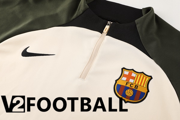 FC Barcelona Training Tracksuit Suit White Green 2023/2024