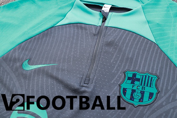 FC Barcelona Training Tracksuit Suit Grey Green 2023/2024