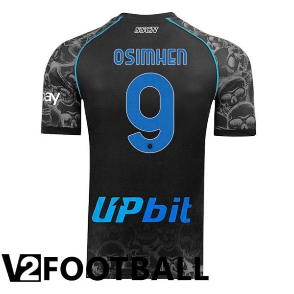 SSC Napoli (Victor Osimhen 9) Halloween Shirt Black 2023/2024