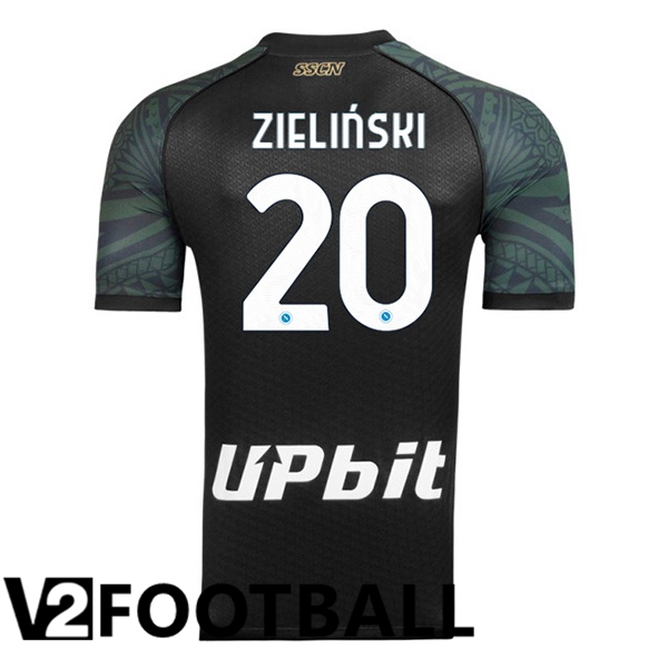 SSC Napoli (Piotr Zielinski 20) Football Shirt Third Black 2023/2024