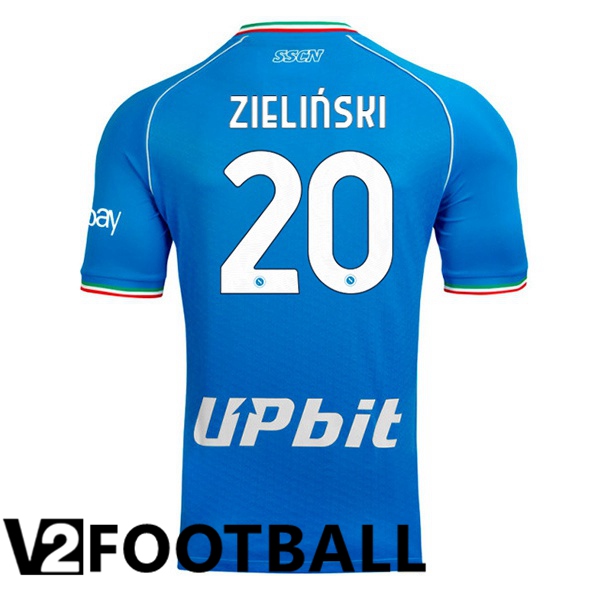 SSC Napoli (Piotr Zielinski 20) Football Shirt Home Blue 2023/2024