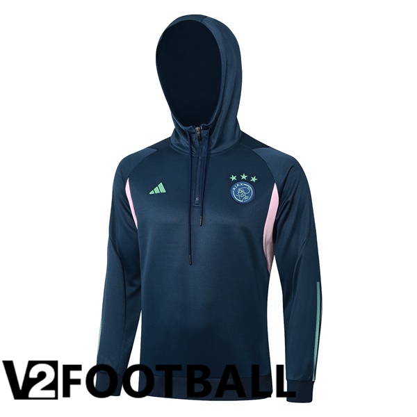 AFC Ajax Training Sweatshirt Hoodie Blue Royal 2023/2024