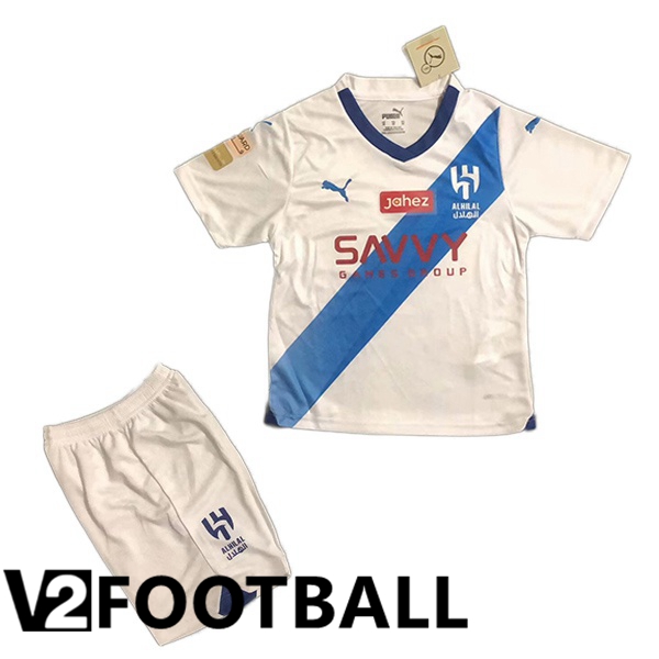 Al-Hilal FC Kids Soccer Shirt Away White 2023/2024