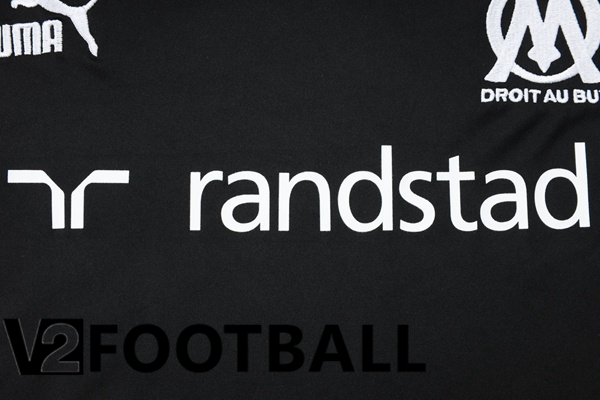 Marseille OM Training T Shirt + Shorts Black 2023/2024