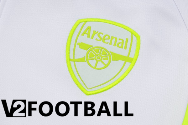 Arsenal Training Tracksuit Sweatshirt Hoodie White 2024/2025