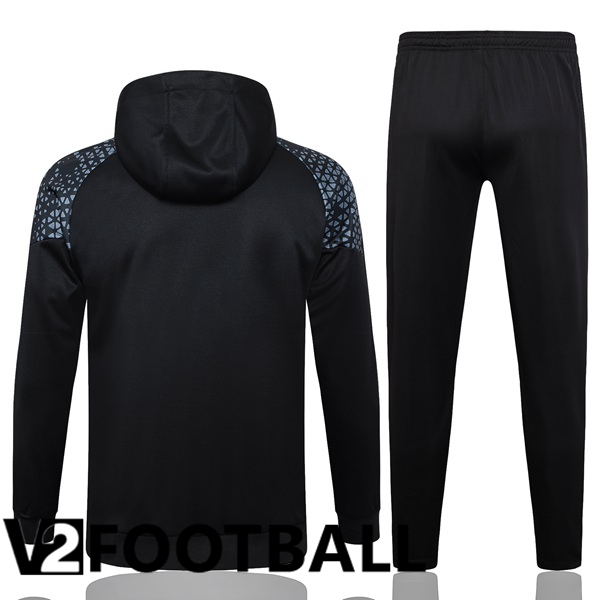 Marseille OM Training Tracksuit Sweatshirt Hoodie Black 2024/2025