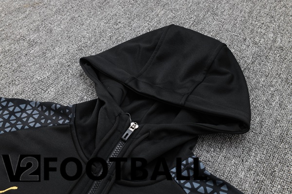 Marseille OM Training Tracksuit Sweatshirt Hoodie Black 2024/2025