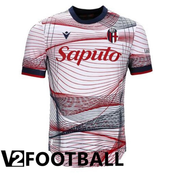Bologna Football Shirt Third White Red 2023/2024