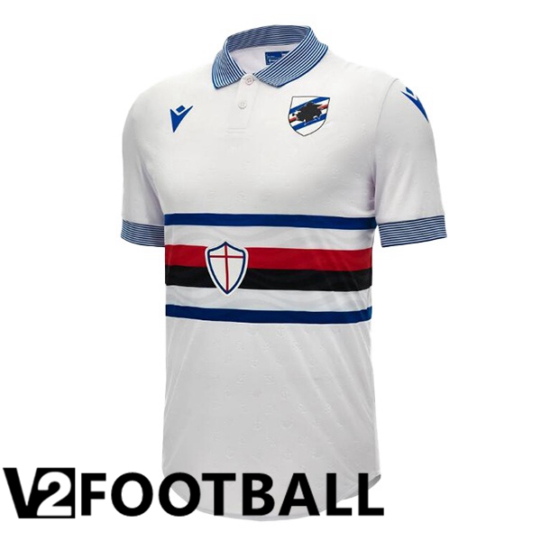 UC Sampdoria Football Shirt Away White 2023/2024