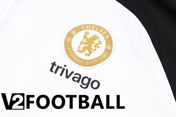 FC Chelsea Training Tracksuit Windbreaker Black White 2024/2025
