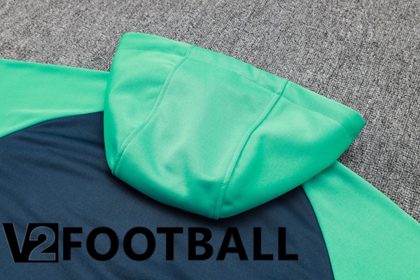 FC Barcelona Training Tracksuit Sweatshirt Hoodie Green Blue 2024/2025
