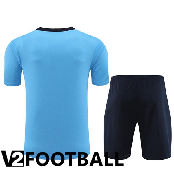 FC Chelsea Training T Shirt + Shorts Blue 2024/2025