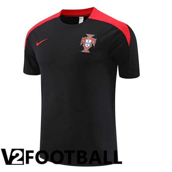 Portugal Training T Shirt Black 2024/2025