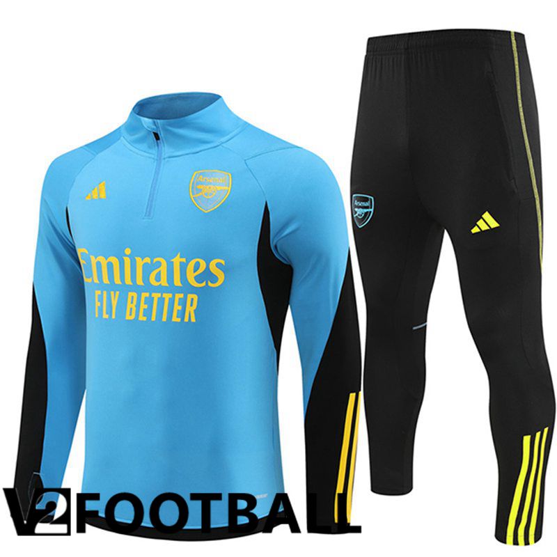 Arsenal Training Tracksuit Suit Blue/Black/Green 2024/2025