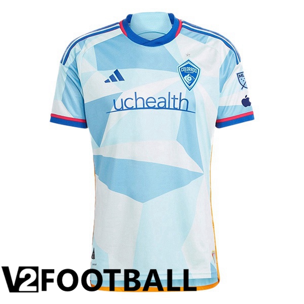 Colorado Rapids Soccer Shirt Away Blue White 2024/2025