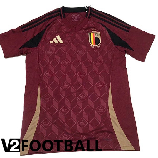 Belgium Soccer Shirt Home Red Version Fuite UEFA Euro 2024