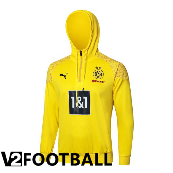 Dortmund BVB Training Sweatshirt Hoodie Yellow 2024/2025