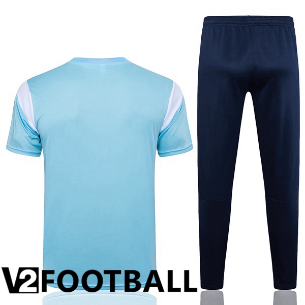 Manchester City Training T Shirt + Pants Blue 2024/2025