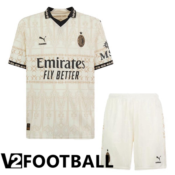 AC Milan Kids Soccer Shirt Fourth Yellow 2023/2024