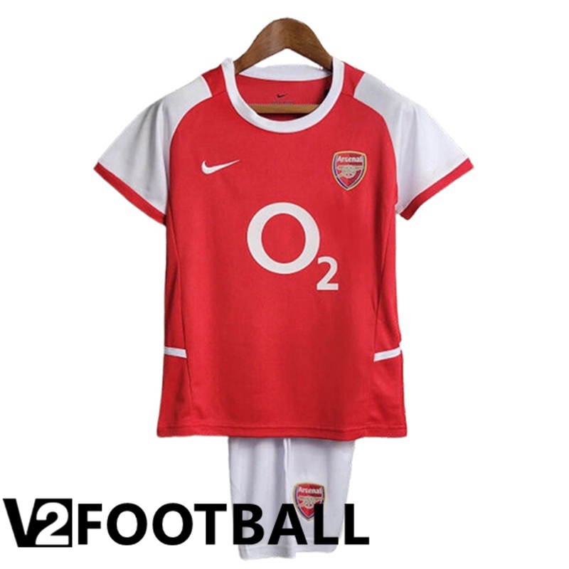 Arsenal Retro Kids Soccer Shirt Home 2002/2004