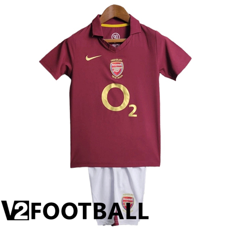 Arsenal Retro Kids Soccer Shirt Home 2005/2006