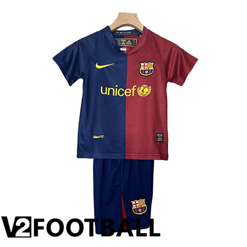 FC Barcelona Retro Kids Soccer Shirt Home 2008/2009