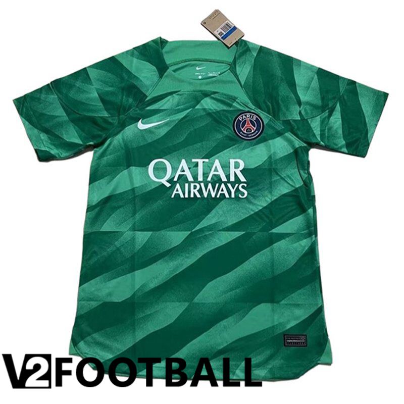 PSG Goalkeeper Soccer Shirt Green 2023/2024