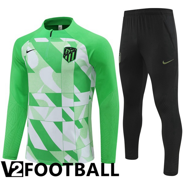 Atletico Madrid Training Tracksuit Suit Green 2024/2025