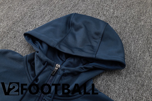 Brazil Training Tracksuit Sweatshirt Hoodie Blue Royal 2024/2025