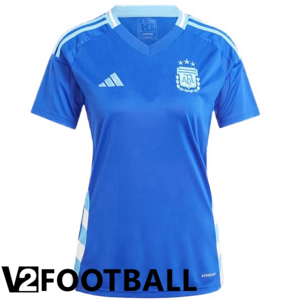 Argentina Womens Away Soccer Shirt Blue 2024/2025