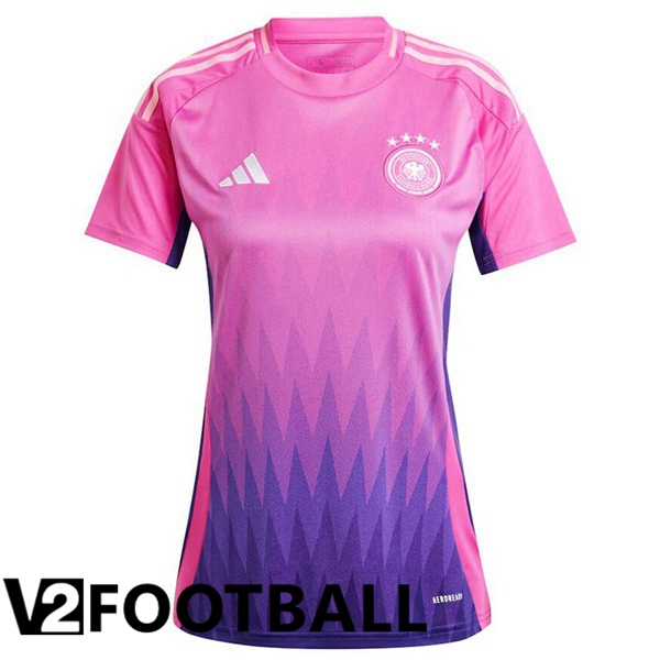 Germany Womens Away Soccer Shirt Pink Purple 2024/2025