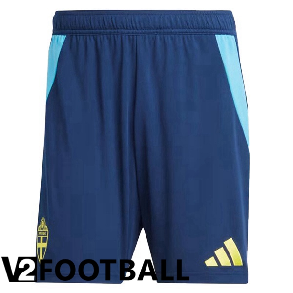 Sweden Home Soccer Shorts Blue 2024/2025